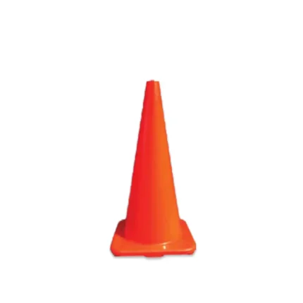 Cones for safety and traffic control for sanitation and hygiene standards in Asian markets or facilities.