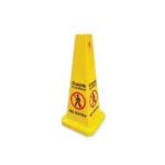 Square Cone Caution H-26.5 W-11 L-12 Inches