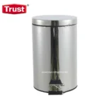 TRUST® Round Stainless Steel Step-On Containers 7L/12L/20L/30L