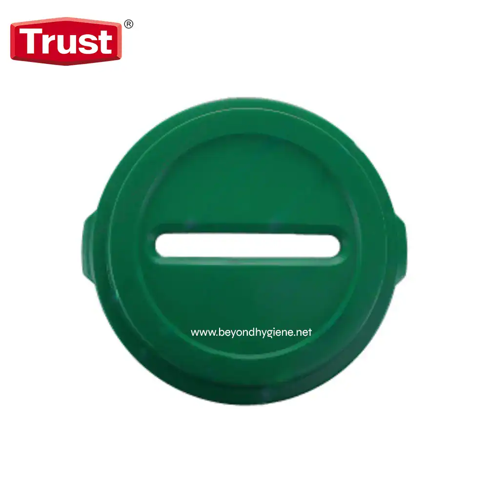 TR-1636GREEN Disinfectant pool sanitizer disc, green plastic, chemical dispensing device for pool treatment, high-quality hygiene product from Beyond Hygiene Asia.