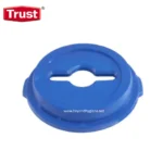Blue hygienic drain cover for sink or shower, durable plastic, easy to clean, designed to prevent hair and debris clogging, suitable for commercial and residential hygiene use.