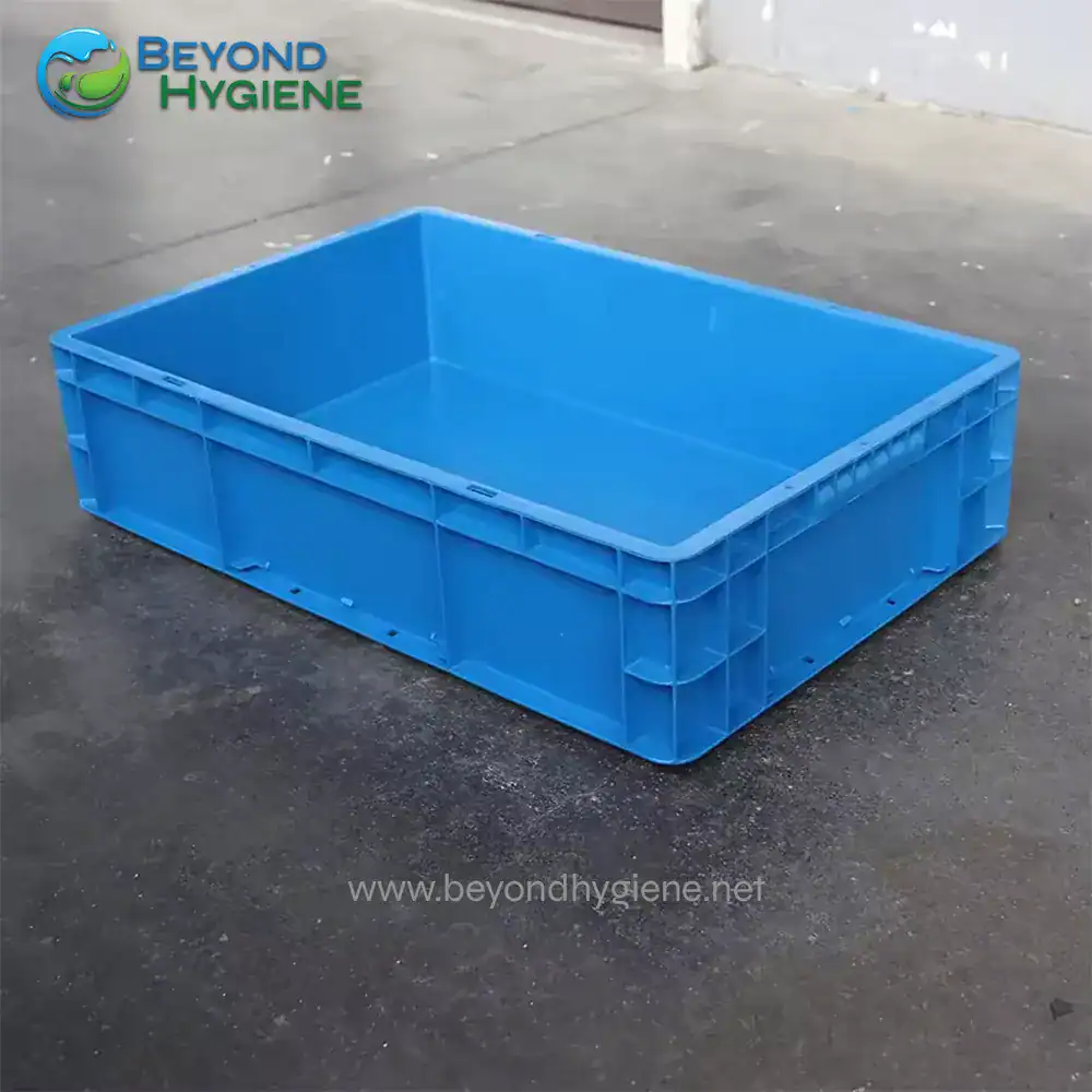 UGA-BDFEU4611 Blue plastic storage bin for sanitation and hygiene supplies, industrial cleaning, or food handling at Beyond Hygiene Asia company.