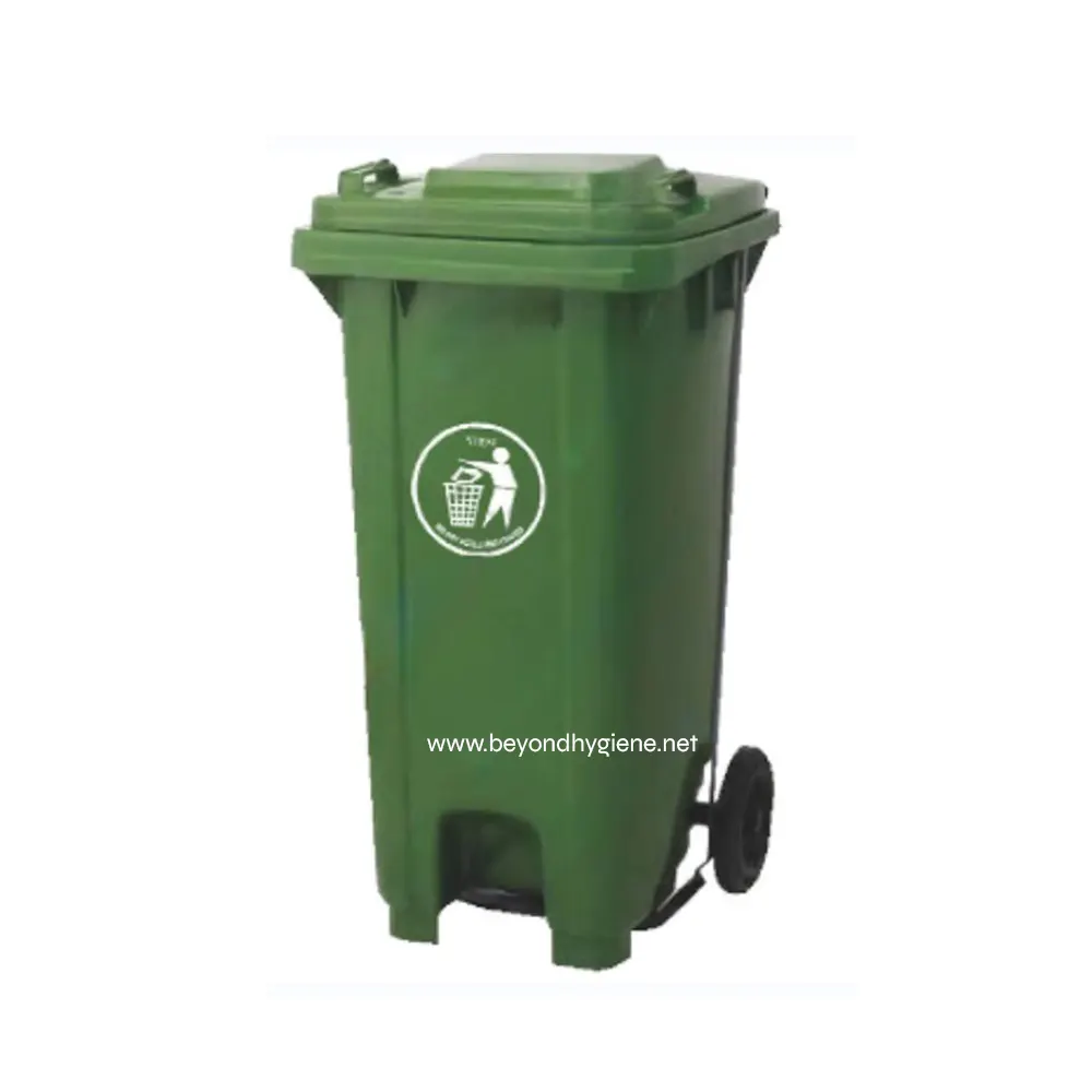 UGA-CB003FPGREEN Green waste recycling bin for sanitation and waste management in Asia.
