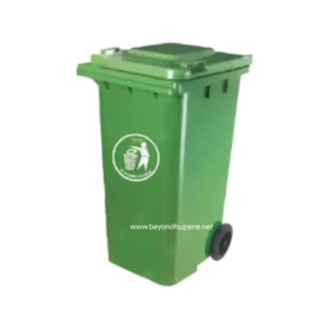 Green waste disposal bin for sanitation and hygiene purposes.