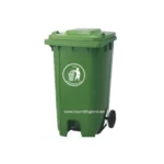 Garbage Bin with Wheels and Foot Pedal 240L - Image 2