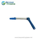 Microfiber dust mop with ergonomic handle for cleaning floors in commercial and industrial settings.