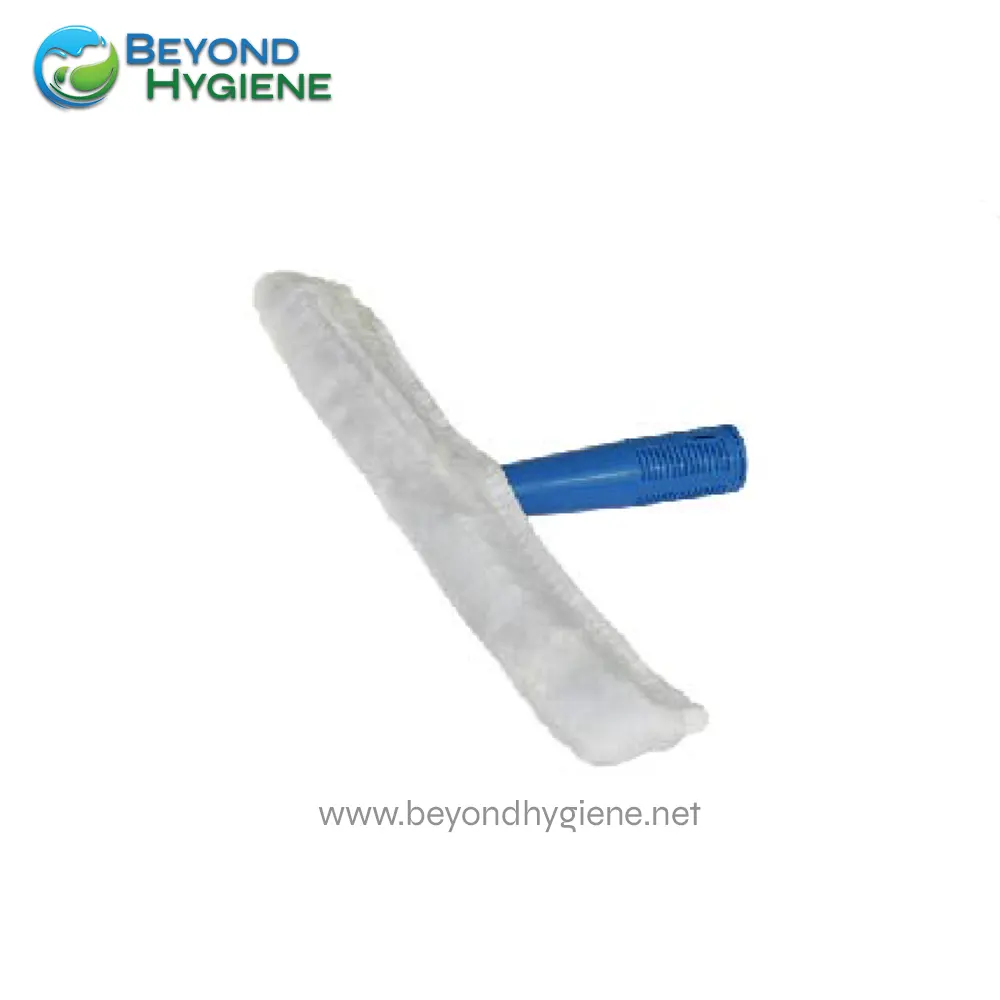 UGA-CTWW-0350 Replaceable cleaning pad mop head with blue handle for hygiene cleaning.