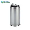 Stainless steel touchless trash can for commercial and office hygiene, ideal for Asia sanitation needs. Durable, hygienic, and vandal-resistant waste disposal solution.