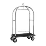 Linen trolley cart for hotel housekeeping and cleaning services in Asia, durable and mobile.