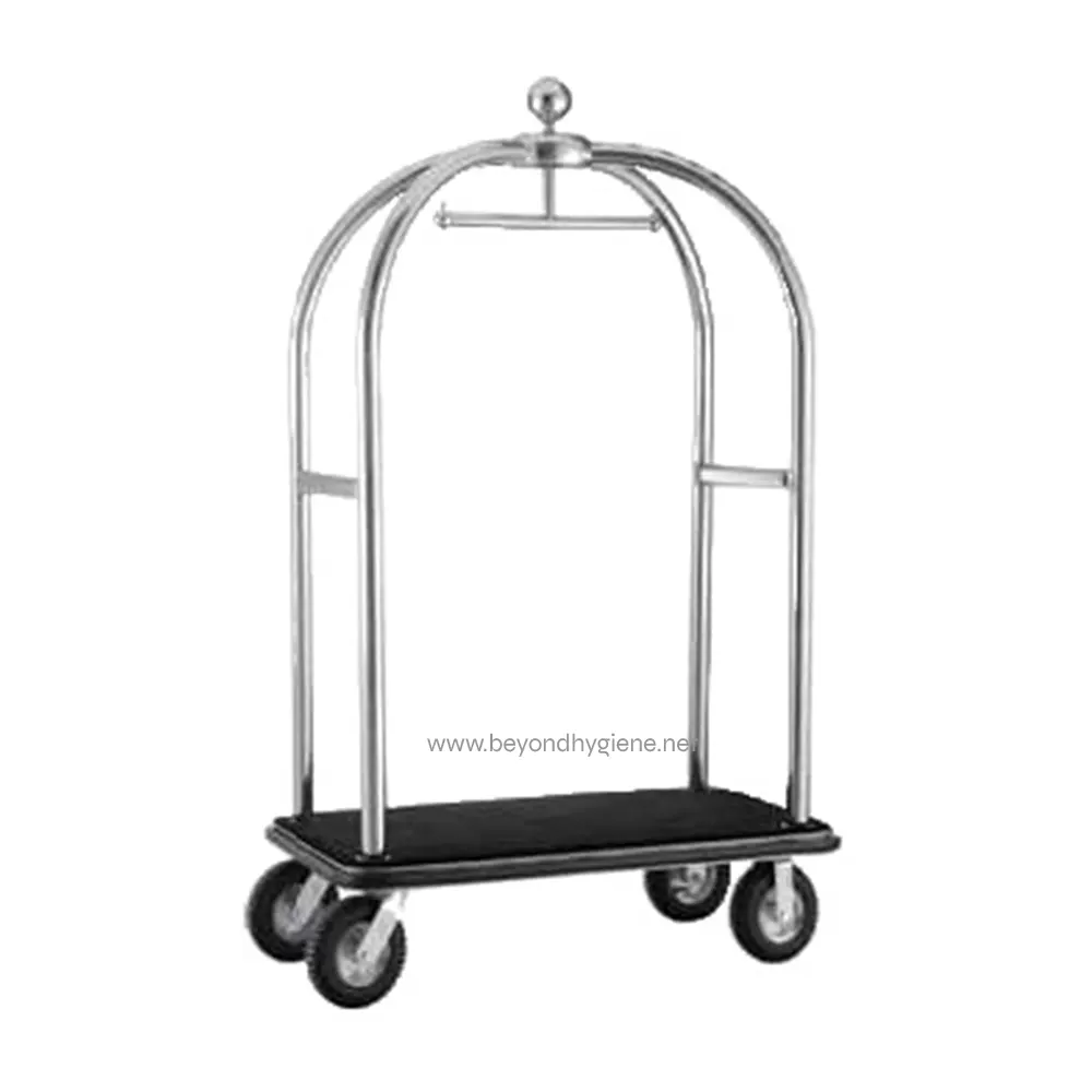 UGA-HM7509A (SS) Linen trolley cart for hotel housekeeping and cleaning services in Asia, durable and mobile.