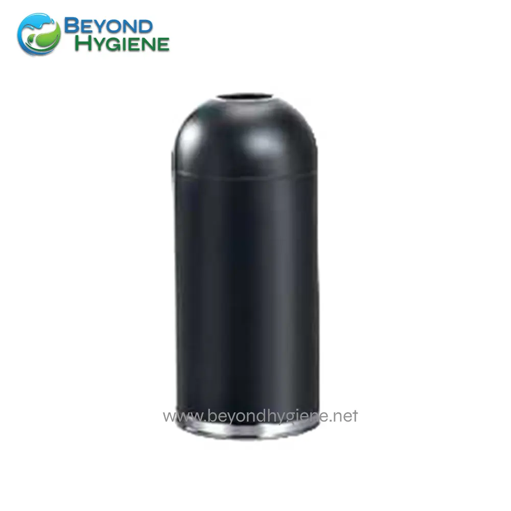 UGA-HM9639 Long Black Trash Can for Sanitary Waste Disposal | Beyond Hygiene Asia.
