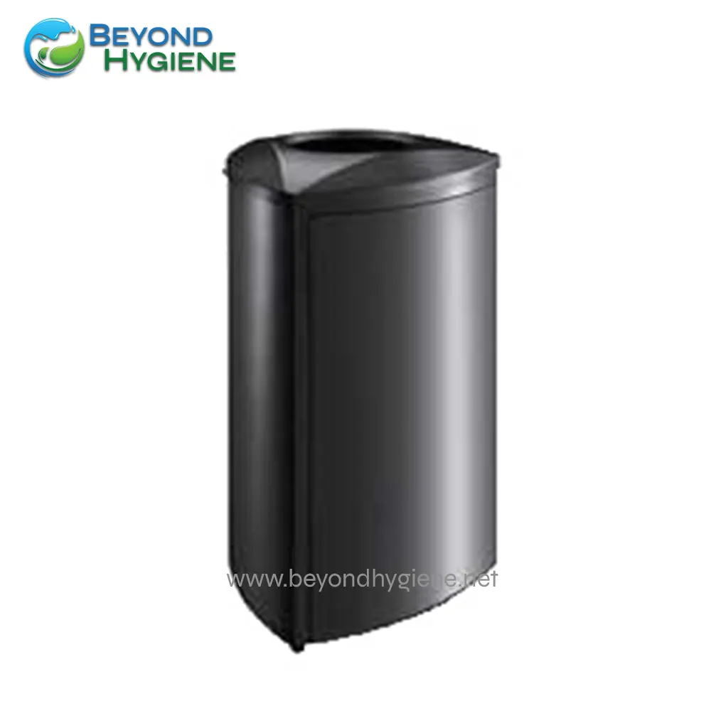 UGA-HML9075BL Vacuum trash bin, stainless steel indoor waste receptacle for commercial spaces, durable and sleek design, hygienic waste disposal solution, Beyond Hygiene Asia.