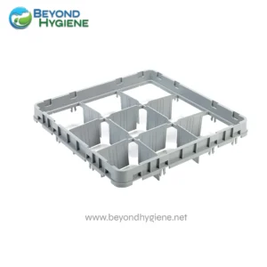 Sterile stainless steel basket for hygiene and sanitation purposes in medical and industrial settings.