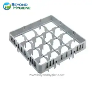 Single-use dishwasher rack for enhanced kitchen hygiene and sanitation.