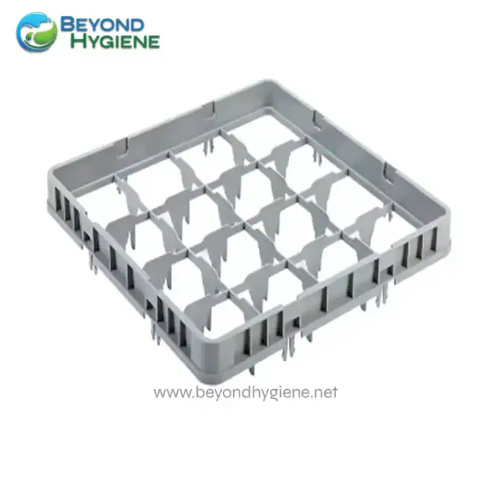 Single-use dishwasher rack for enhanced kitchen hygiene and sanitation.