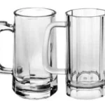 Clear glass beer mugs, designed for optimal beer enjoyment, showcasing durability and classic style ideal for bars, restaurants, and gatherings.