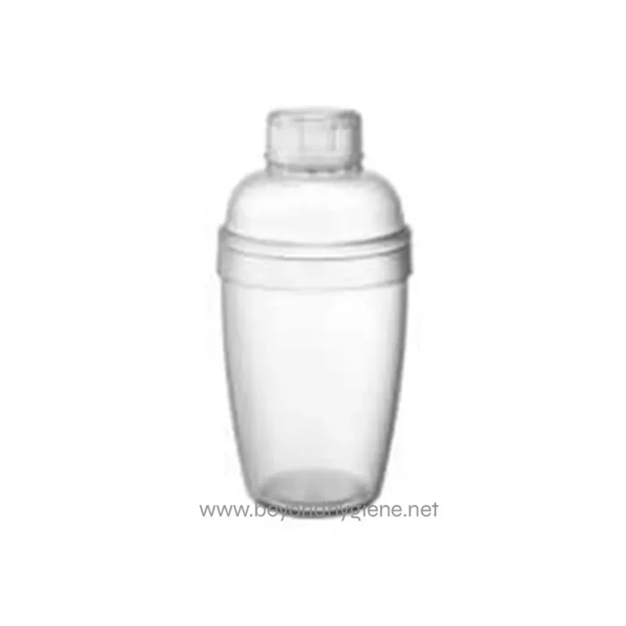 Silicone cocktail shaker, clear plastic beverage shaker, professional bar equipment, reusable drink mixer, Beyond Hygiene Asia.