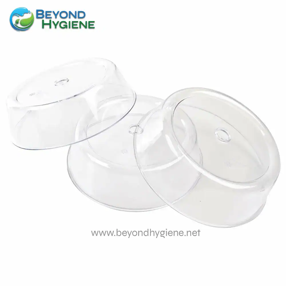 UGA-JW-10RP-3 Clear plastic sanitizer dispenser covers for hygiene maintenance.