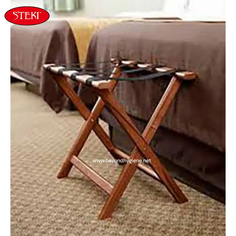 UGA-NFJ-30B-2 Portable wooden folding table for event setup, perfect for conferences and meetings, with sturdy construction and space-saving design, ideal for hospitality and catering environments.