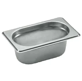 UGA-WK19-65MM Stainless steel institutional food pan used in commercial kitchens and catering for food storage and service.