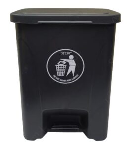 No hot ashes or liquids waste disposal bin for safe waste management in professional cleaning and hygiene services.