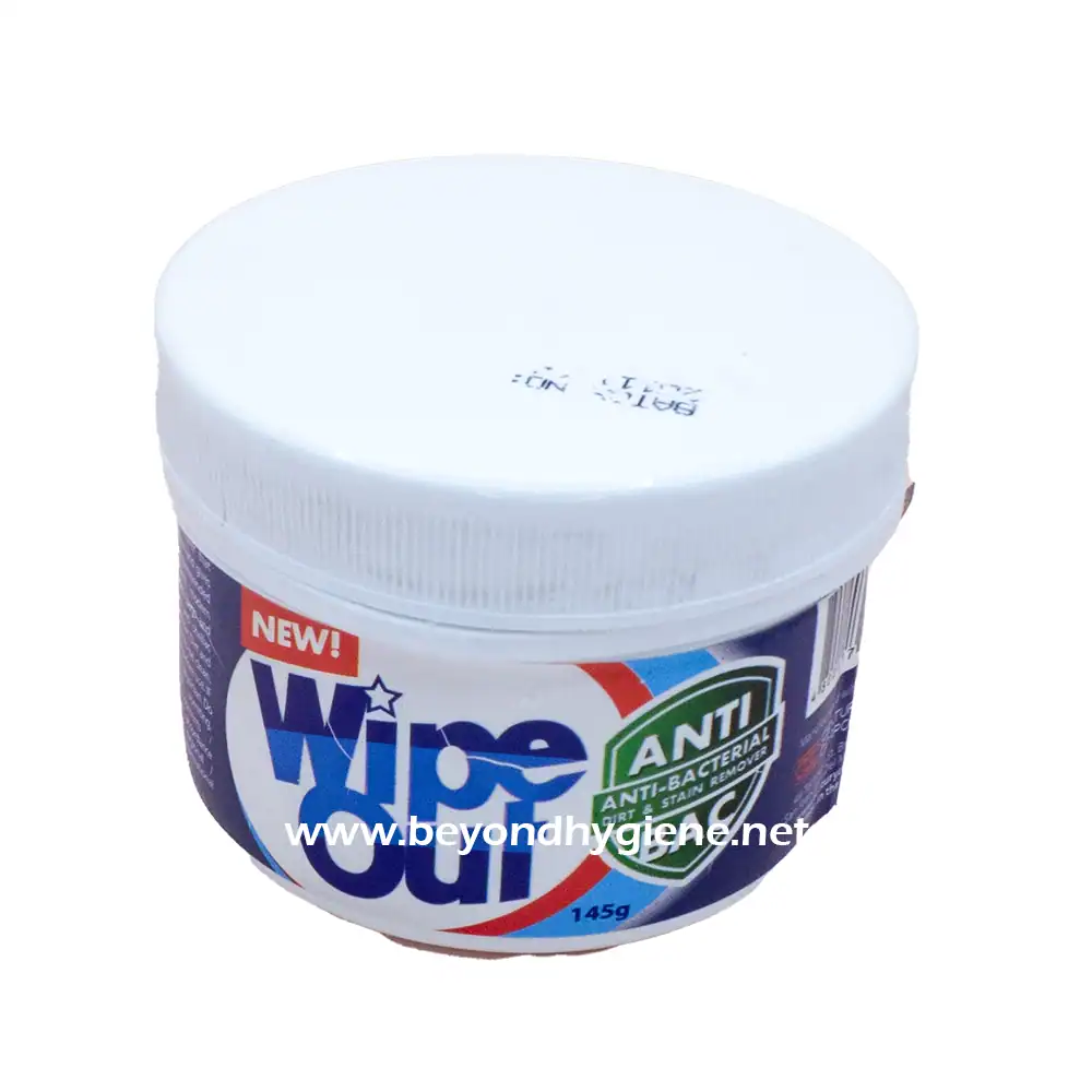 Wipe Out 145g Anti Bac 3 Wipe Out Antibacterial Wipes, 145g, effective for germ and stain removal, perfect for hygiene and sanitation needs, suitable for home and commercial use.