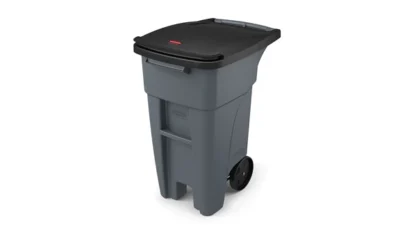 High-capacity outdoor trash bin with durable lid, ideal for waste management in Asian cities and public spaces.