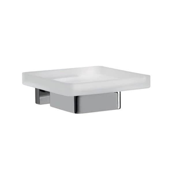 product_20180407-002935_5ac8573f70895 Shower soap dish holder with stainless steel and ceramic design, ideal for bathroom organization and hygiene enhancement.