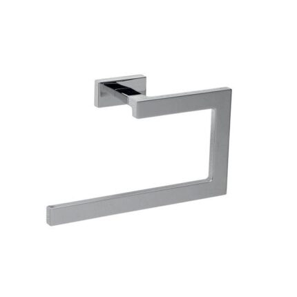 Toilet paper holder with modern chrome finish, designed for bathroom hygiene and convenience. Perfect for commercial and residential spaces, featuring sleek, durable stainless steel.