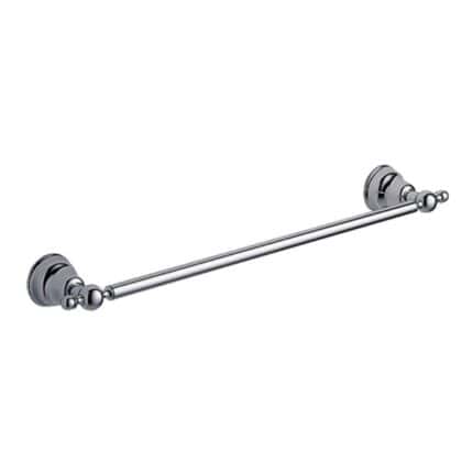 Polished chrome towel bar for bathroom, stylish and durable fixture from Beyond Hygiene Asia.