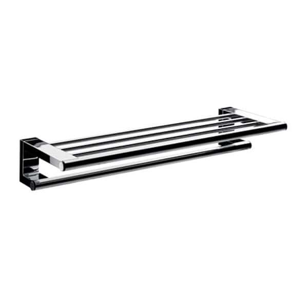 product_20180421-030537_5adaaa8157895 Matte black metal towel rack for bathroom, modern bathroom accessories, durable, wall-mounted towel holder.