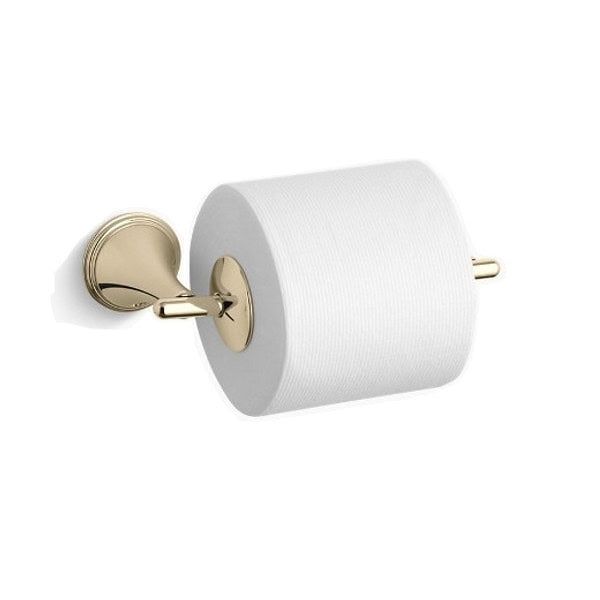product_20180425-084526_5ae040265000a Toilet paper roll holder with gold finish, ideal for commercial and hygiene-focused environments.