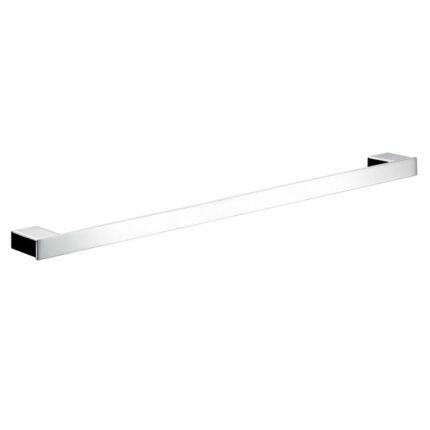 - Sleek stainless steel towel bar for bathroom or kitchen, durable and modern design.