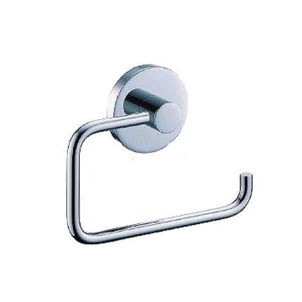 Chromed toilet paper holder for bathroom hygiene and cleanliness, sleek design perfect for modern Asian restroom settings.