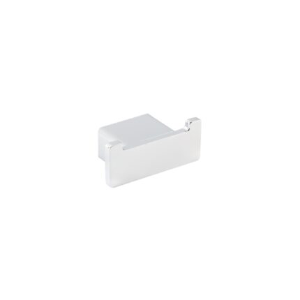 White plastic wall mount bracket for hygiene equipment, suitable for bathroom or sanitation fixtures. Durable and easy to install, ensuring reliable support for hygiene tools.