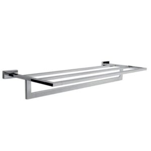 Stainless steel bathroom towel rack, modern and durable, ideal for hygienic and organized spaces. Perfect for hotels, hospitals, and residential bathrooms in Asia.