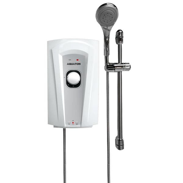 product_20190530-011840_5cef2f70ca9ab AQUATON electric shower unit with hand-held shower head, ideal for hygienic and efficient water heating in commercial and residential settings.