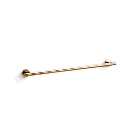 Gold towel bar mounted on a white wall, modern bathroom accessory from Beyond Hygiene Asia.