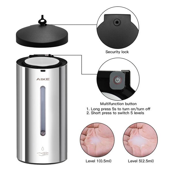 product_20211004-014953_615a5dc12fabd Disinfectant dispenser with security lock and multifunction button, touchless hand sanitizer station, antibacterial sanitizer spray for hygiene, automated sanitizer dispenser, Beyond Hygiene Asia.