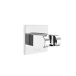 Kohler chrome wall-mounted shower mixer valve for bathroom, modern and durable bathroom fixture.