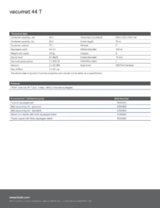 High-capacity industrial vacuum cleaner specifications and accessories from Beyond Hygiene Asia.