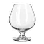Clear glass snifter for beverages, elegant drinkware for bar and whiskey tasting, clean transparent design, premium quality glassware from Beyond Hygiene Asia.
