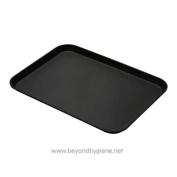 Stainless steel food tray, hygienic and durable serving tray for catering, restaurants, and foodservice industries. Perfect for organizing and presenting meals in commercial settings.