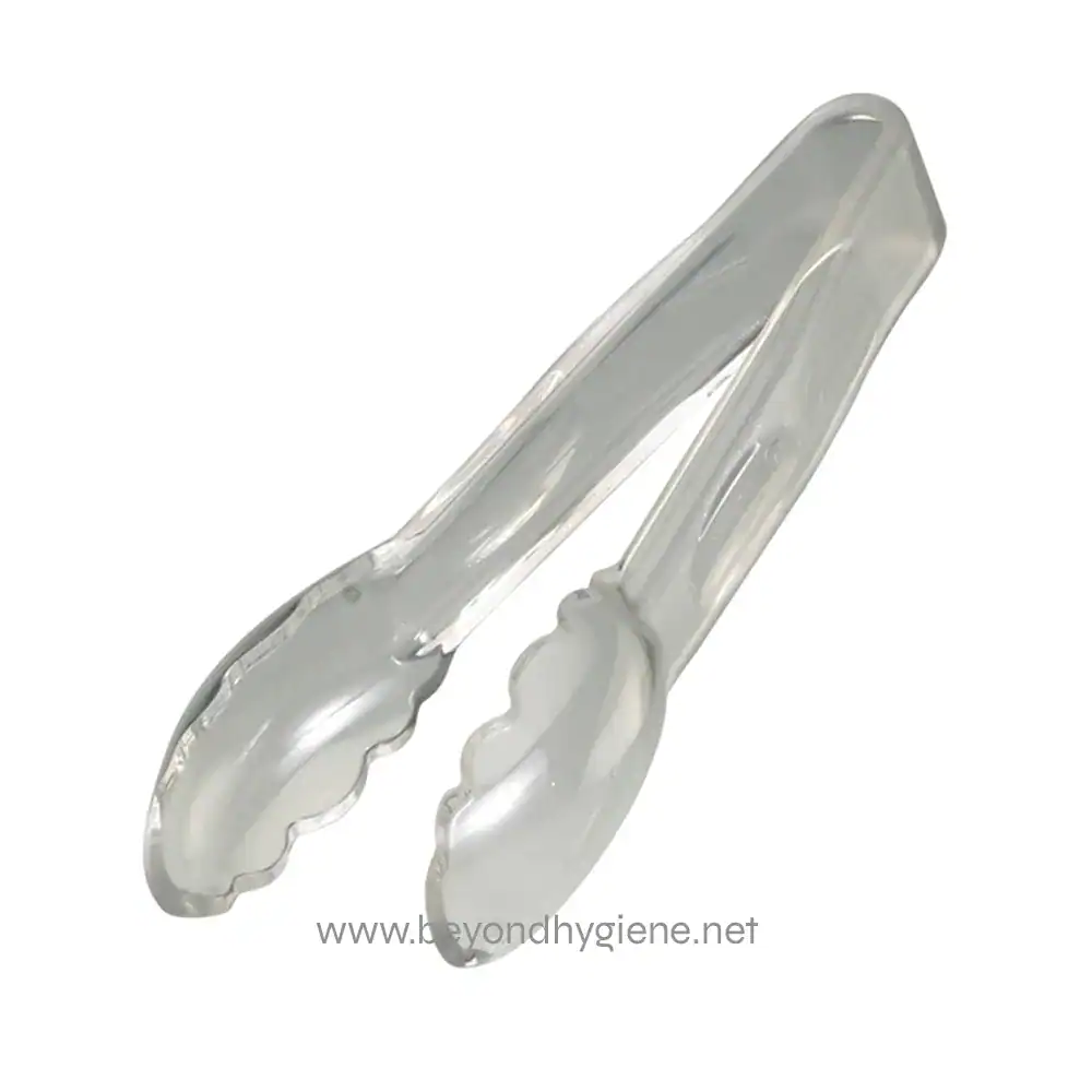 Stainless steel forceps for hygiene and cleaning purposes, often used in sanitation protocols and medical settings.