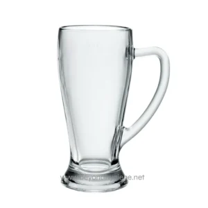 Clear glass mug ideal for beverages, showcasing hygiene and cleanliness focus from Beyond Hygiene Asia, perfect for maintaining sanitary standards in food service and hospitality industries.