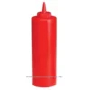 Beyond hygiene asia red squeeze bottle for condiments and sauces, versatile kitchen and food service accessory, durable and easy to use for restaurants and catering, optimized for hygiene and food safety, perfect for Asian cuisine restaurants and food stalls.