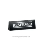 Reserved sign for hygiene and cleanliness areas at Beyond Hygiene Asia for professional sanitation services.