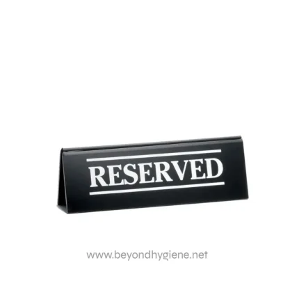 Reserved sign for hygiene and cleanliness areas at Beyond Hygiene Asia for professional sanitation services.
