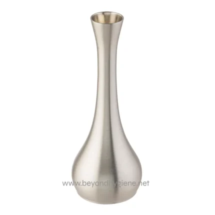 Stainless steel vase for elegant interior decor, modern and sleek design from Beyond Hygiene Asia. Perfect for enhancing professional or residential spaces with stylish accents.