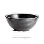 Tablecraft 4 Oz Black Ribbed Ramekin - Image 3